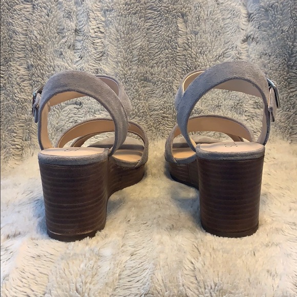 Sole Society Charvi Platform Wedge Suede Sandal - Picture 6 of 10